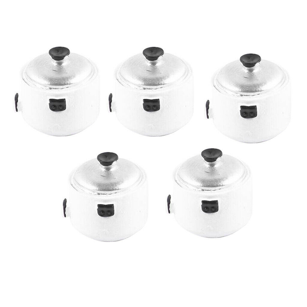 5x Mini Cooker Cookware Cooking Playset Kids Kitchen Pretend Play Toys