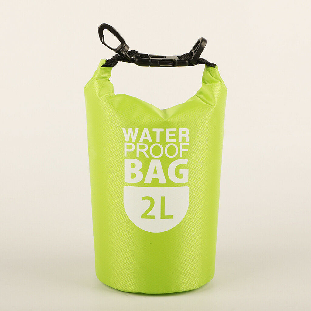 2L Waterproof Dry Bag Sack Pack Pouch for Rafting Canoeing Diving Green