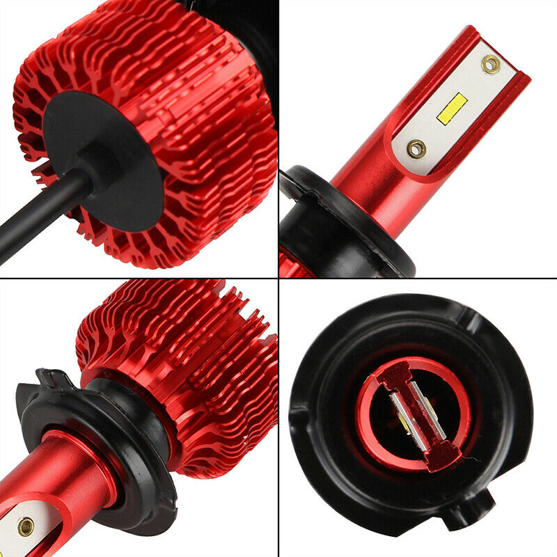 2pcs CSP Chip H7 LED Headlight Fog Bulbs Kit High Power Canbus 6000K Whit_DD