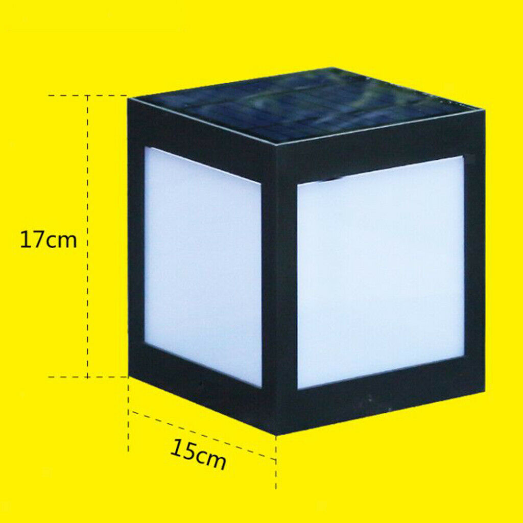 Solar Fence Gate Lamp Post Light 12 LEDs For Garden Pathway Lighting IP65