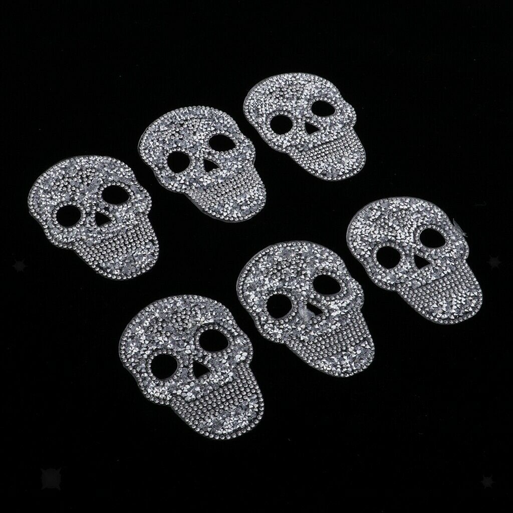 6x iron-on image, iron-on image, rhinestone motif to iron on, rhinestones