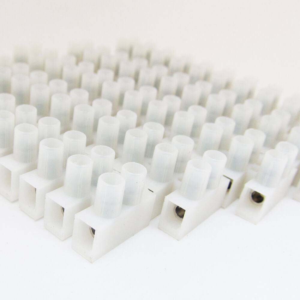 10pcs Electrical 12 Way Barrier Terminal Strip Block Pitch 8mm 5A 450V 22-12AWG