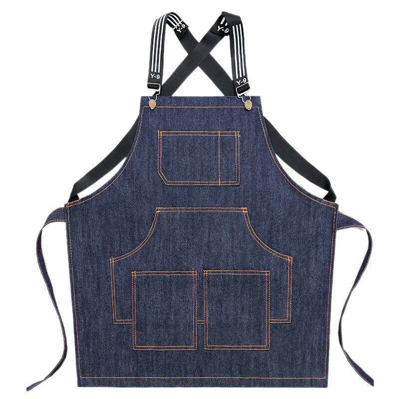 Cook Apron Barista Bartender Chef Hairdressing Apron Cate Uniform Work Wear AnM5