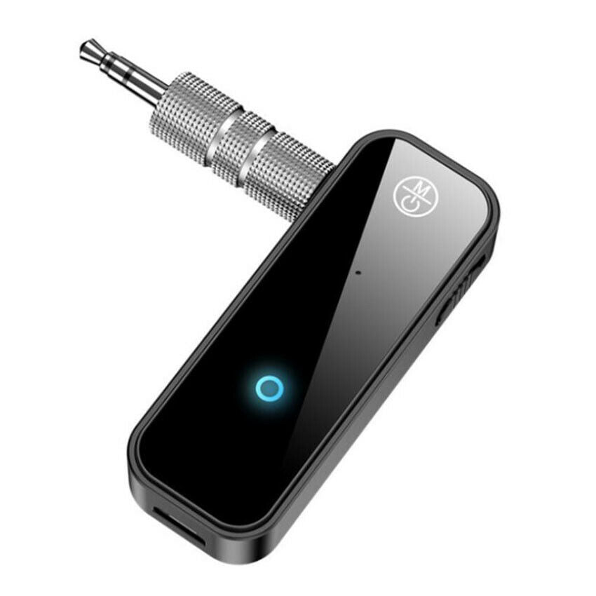 1X Wireless Bluetooth 5.0 Transmitter Receiver 2in1 Audio Adapter 3.5mm Aux Car