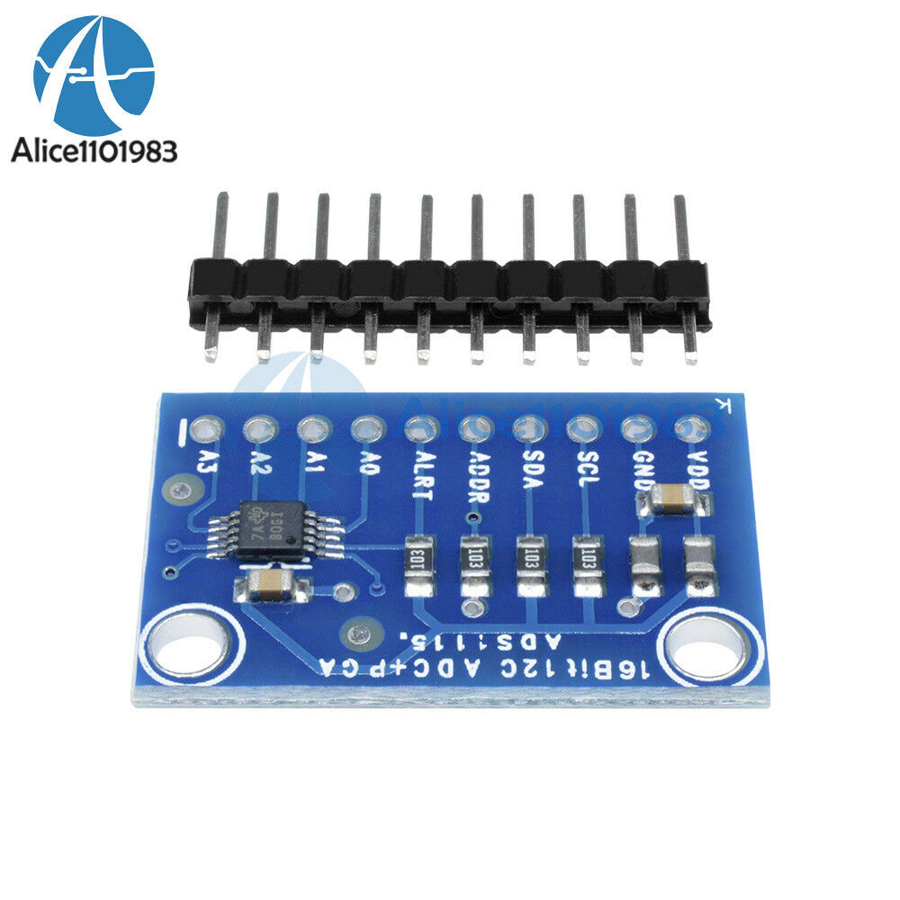 5PCS 16 Bit I2C ADS1115 Module ADC 4 channel +Pro Gain Amplifier for Arduino RPi