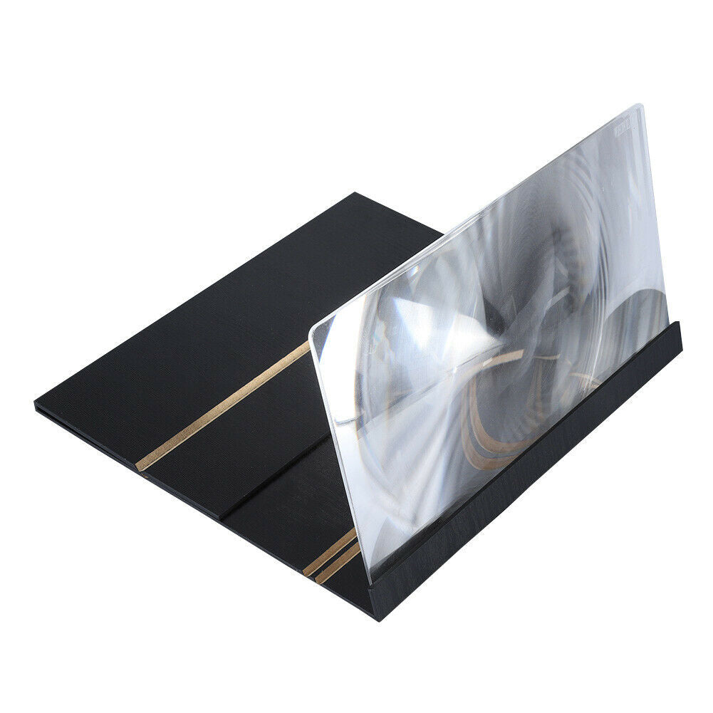 12inch High Definition Mobile Phone Screen Amplifier Wood Grain Stand With