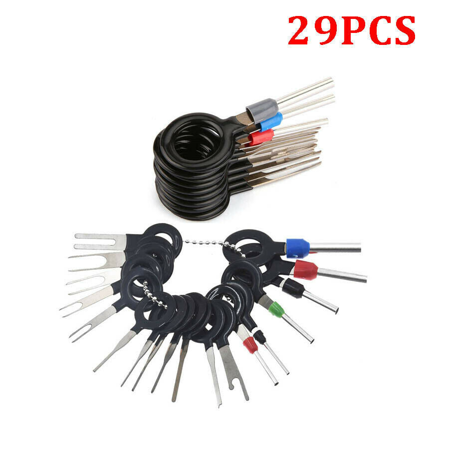 29 Pcs Universal Aluminum Alloy Wiring Connector Terminal Removal Puller Tools