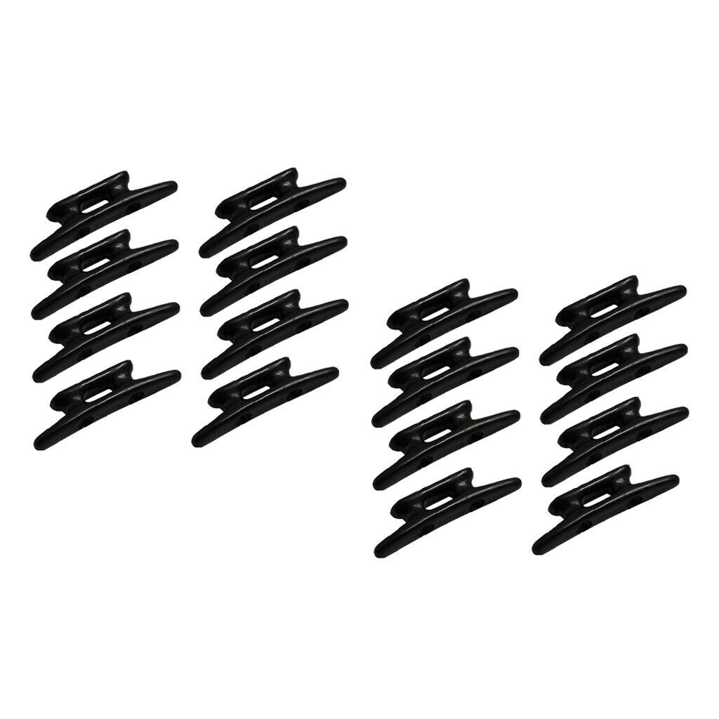 16pack Marine Boat Kayaks Heavy Duty High Impact Nylon Open Dock Black