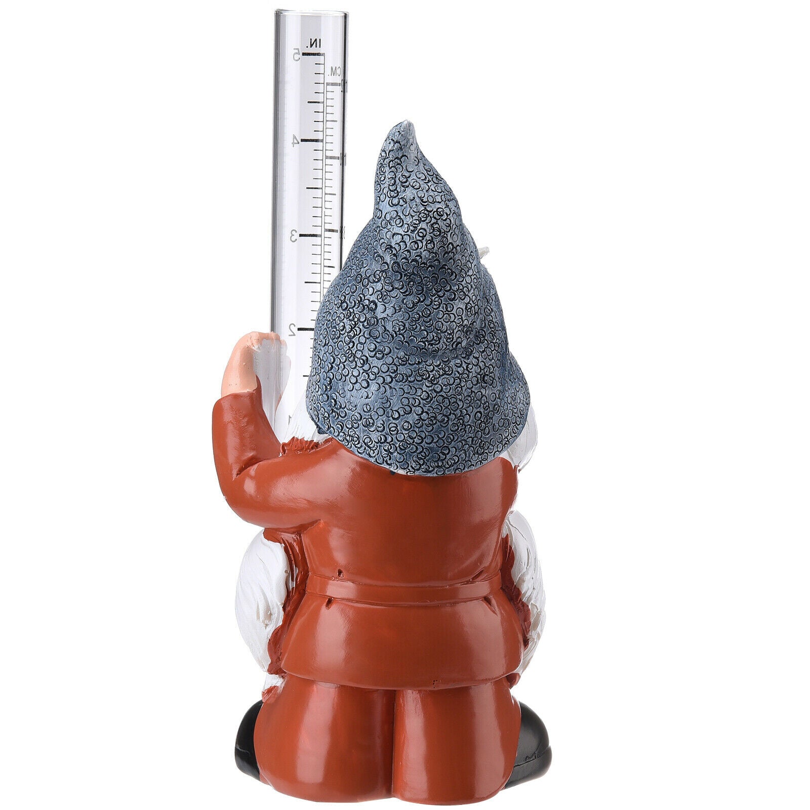 Garden Rain Gauges Gnome Sculpture Plastic Yard Durable Hand Painted 1PCS Statue