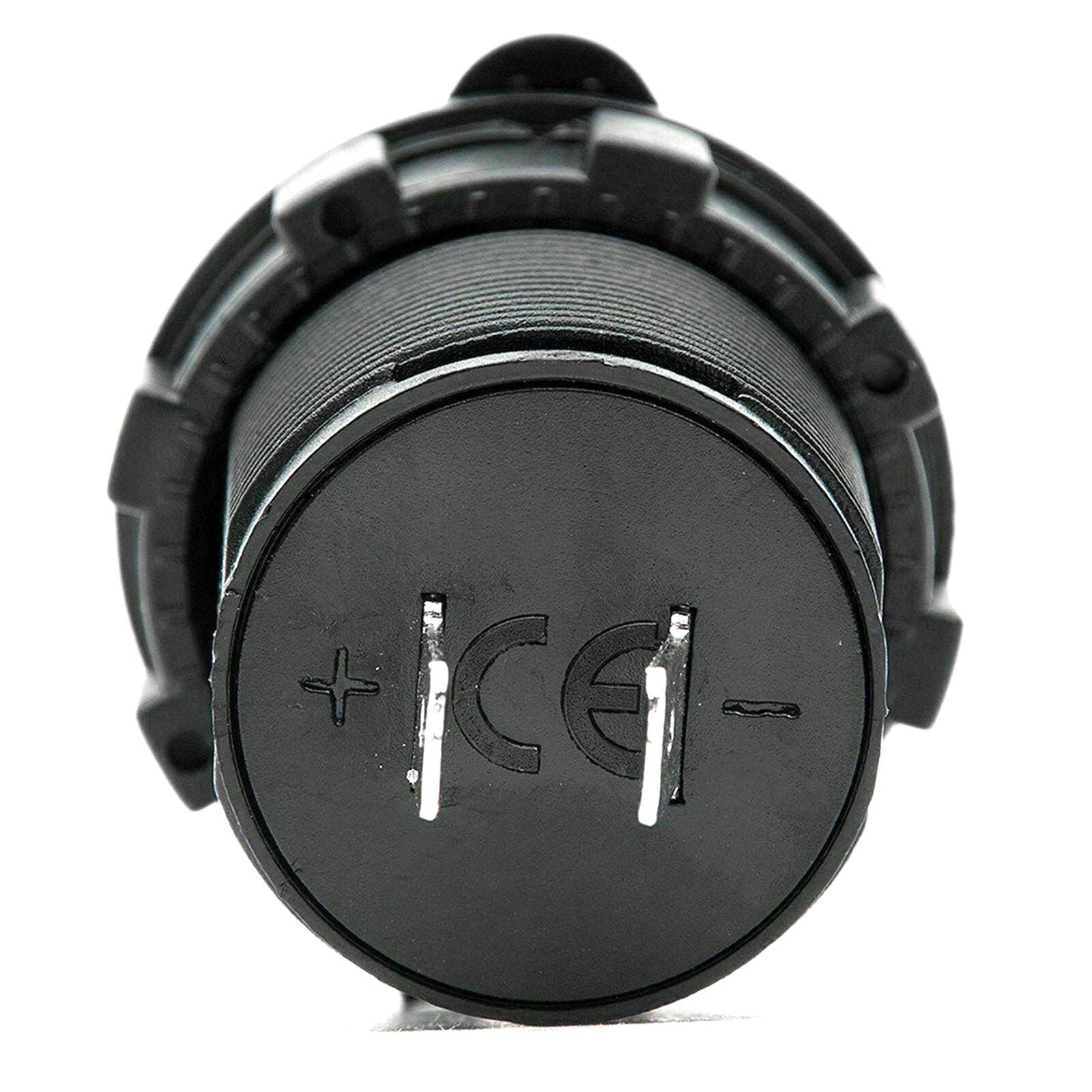 12V Car Lighter Socket Dual USB Charger Adapter Car Fitting Black