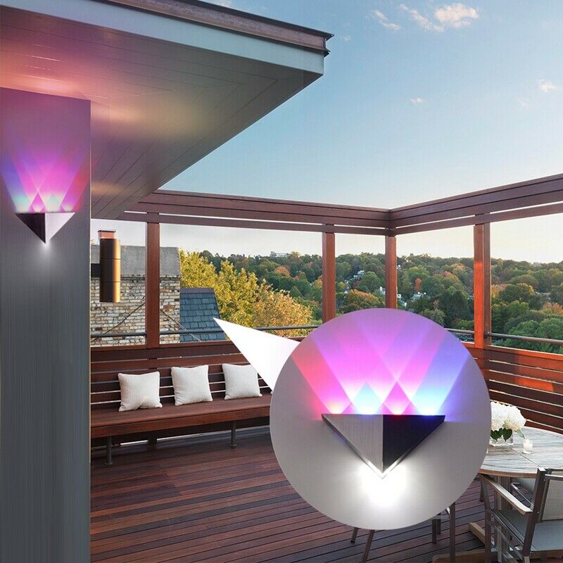 Led 5W Triple-cornered Wall Light for Bedroom Home Lighting Luminaire BathroomS7