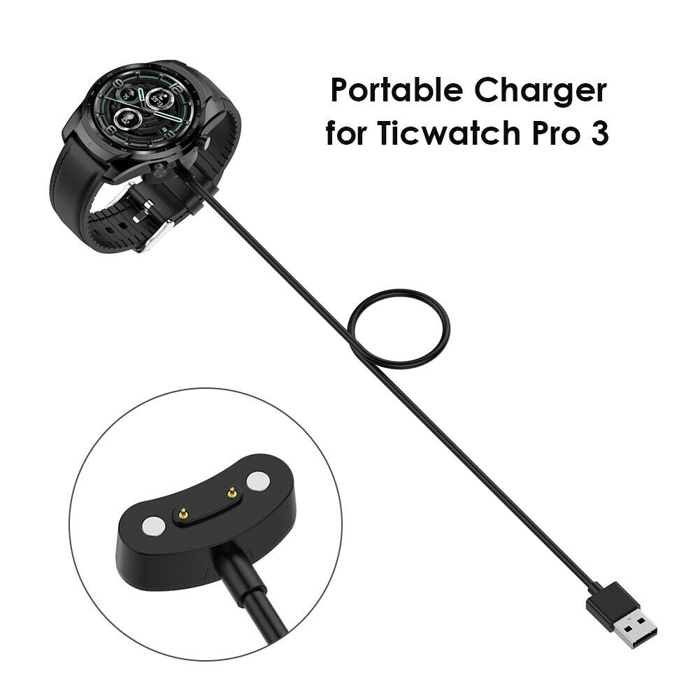 Fast Charger for Ticwatch Pro 3/Ticwatch Pro 3 LTE Smart Watch Accessories @