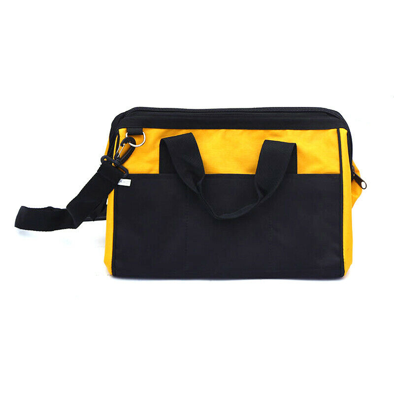 Heavy Duty Tool Bag Hard Base Wide Mouth Ultra-Rigid Base Organizer Storage Bag