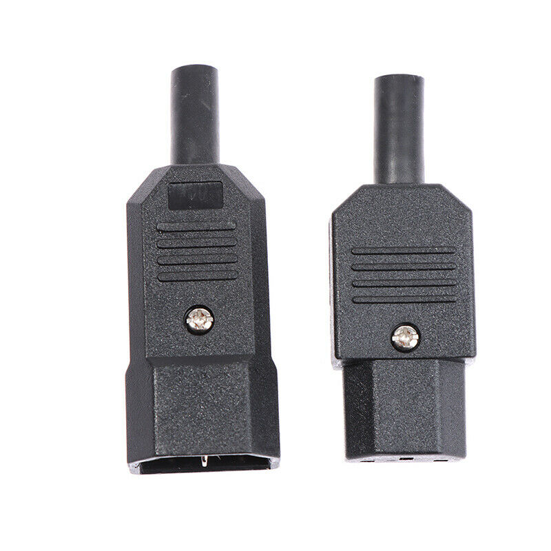 Cable Plug Connector 10A 250V Female&male Plug Power Connector 3 Pin AC S.l8