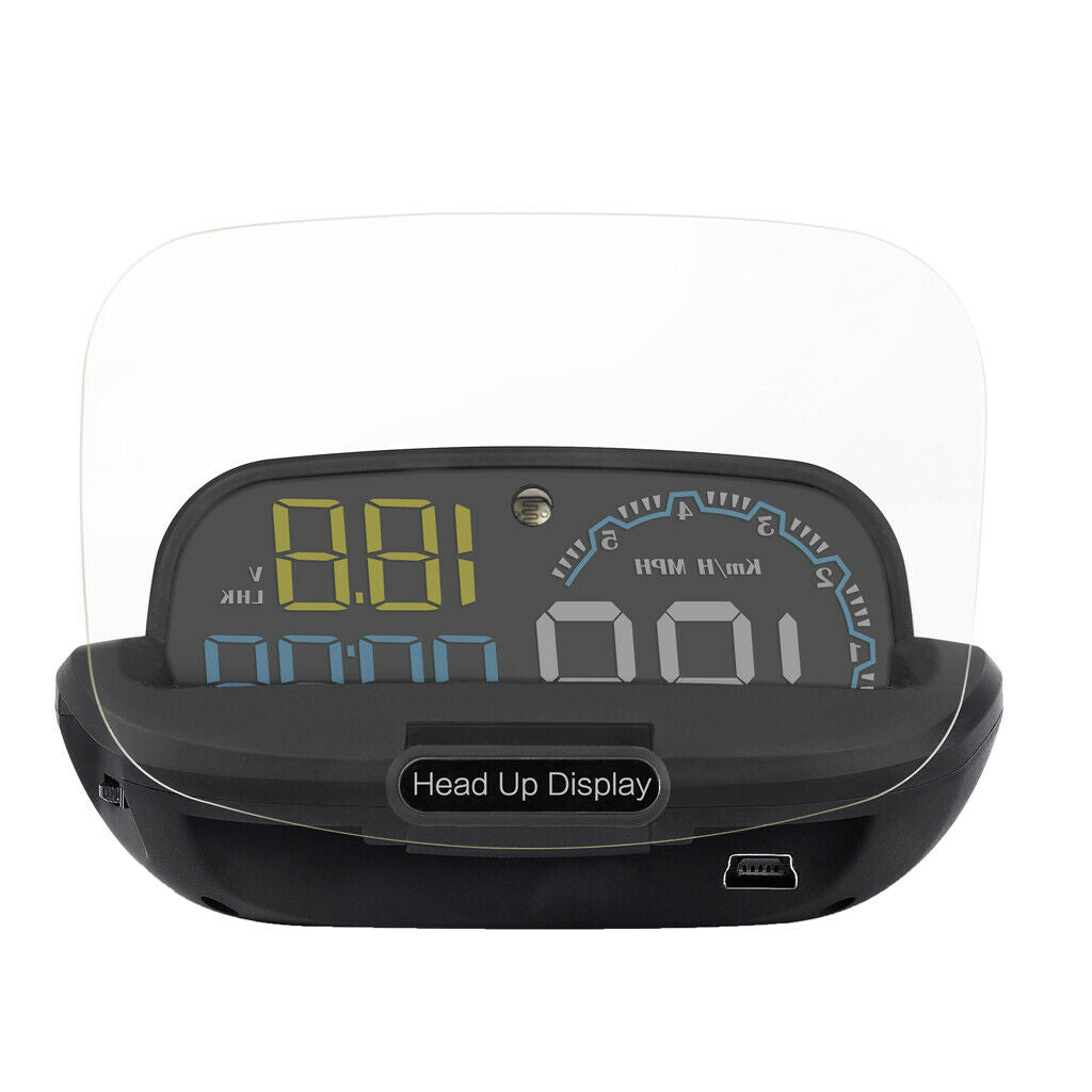 4" OBD Hud Digital Car Speed On-Board Computer OBD2 Windshield Projector