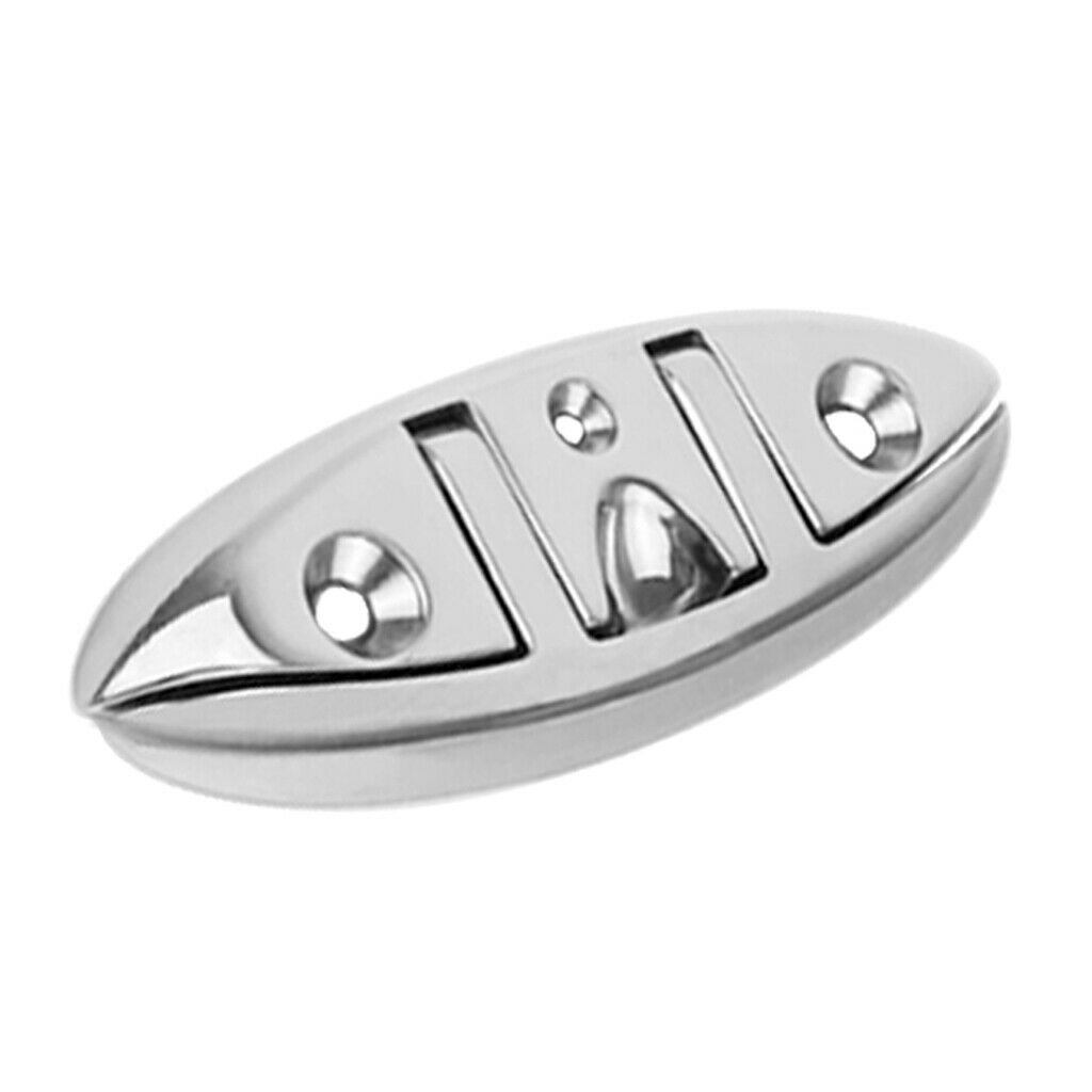 316 Stainless Steel Boat  Up Folding Cleat Dock Deck Line Rope 6inch