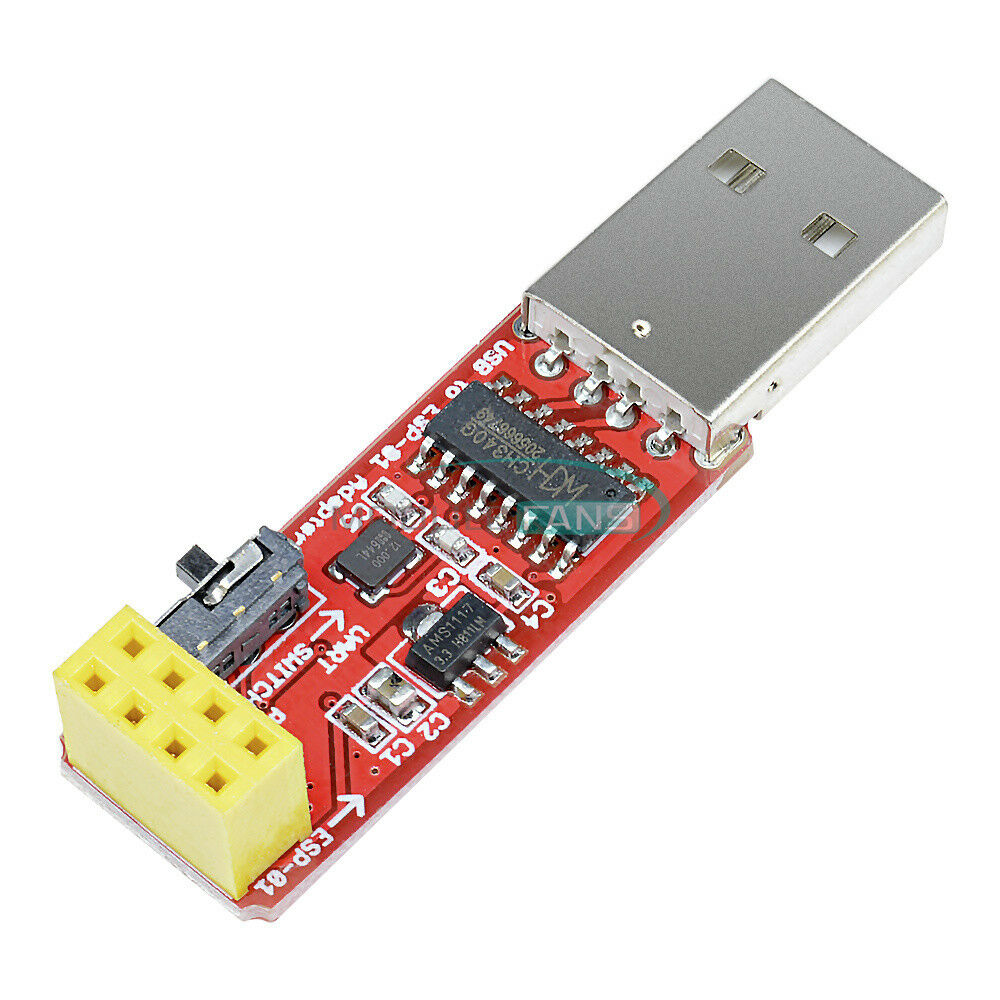 Wireless Wifi USB to ESP8266 ESP-01S Transceiver Adapter Module CH340G Driver