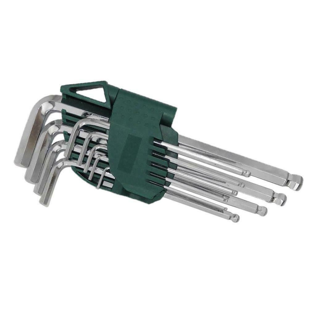 9 Size Hex Key Set Portable Wrench Tool Screwdriver Tools H1.5 - H10