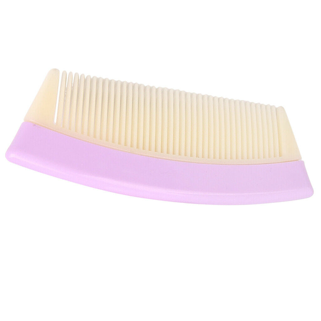 Travel Pocket Fine Tooth Detangling Hair Comb Anti-static Comb Purple