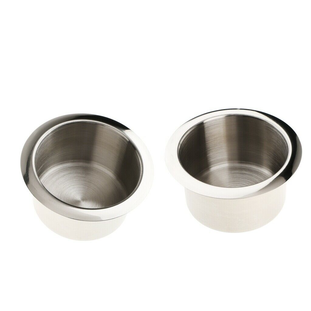 2x Stainless Steel Cup Drink Bottle Holder for Car Truck Camper RV Van