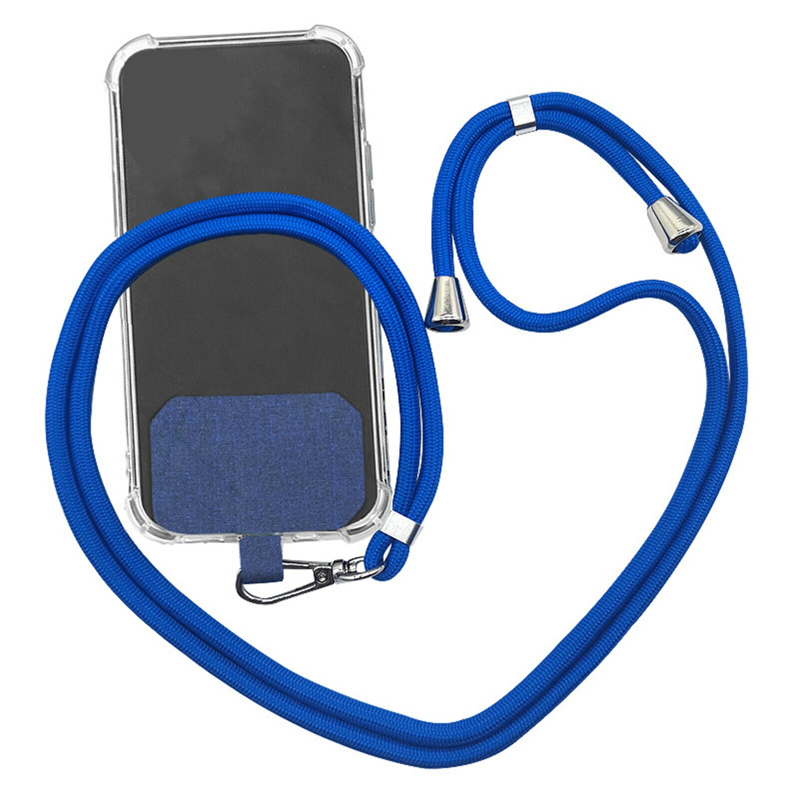 Detachable Adjustable Mobile Phone Lanyard Neck Strap Blue