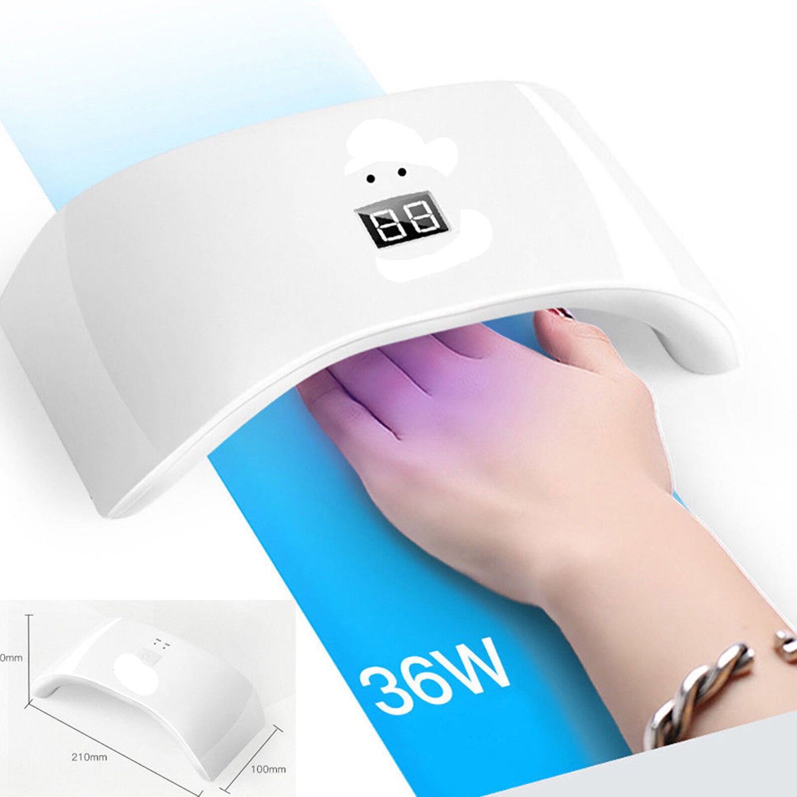 36W USB LED UV Nail Gel Curing Lamp Light Nail Gel Polish Dryer Nail Art Machine