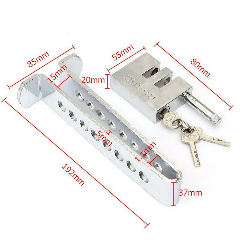 Anti-Theft Device StainlessSteel Clutch Lock Car Brake Strong Security Lock Tool