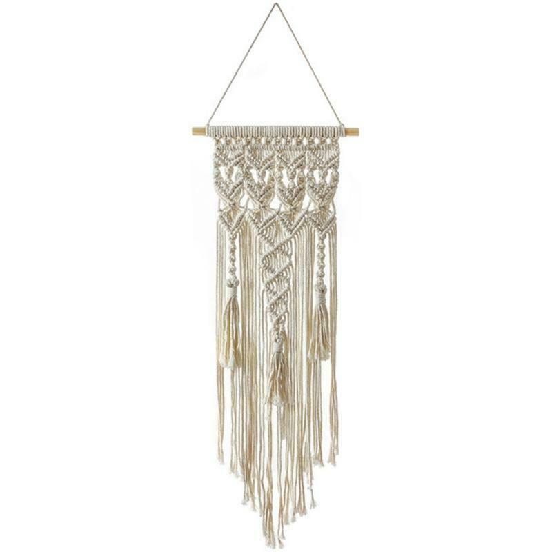 Boho Handwoven Tassel Macrame Wall Hanging Tapestry Ethnic Braided Home Decor