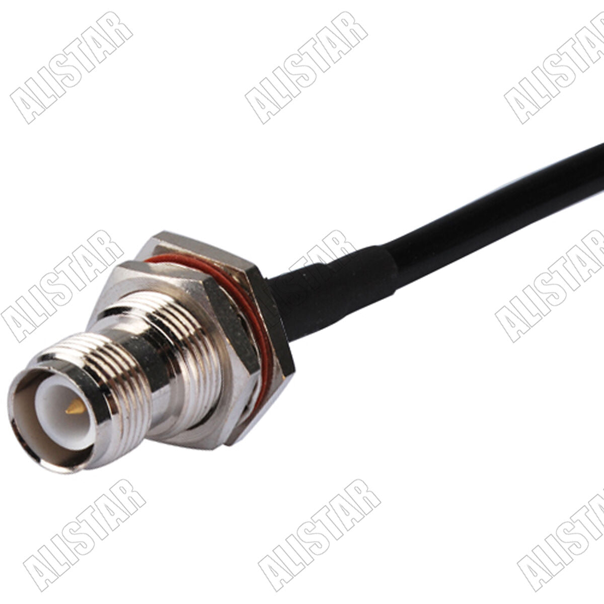 RG58 2M RP-TNC Male to RP-TNC Female Bulkhead O-Ring RF Pigtail Cable For Wifi