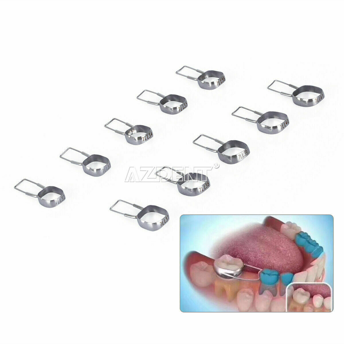 Dental Mini Orthodontic Bracket Tube Wire Bite Turbo Injection Mould Kit AZDENT