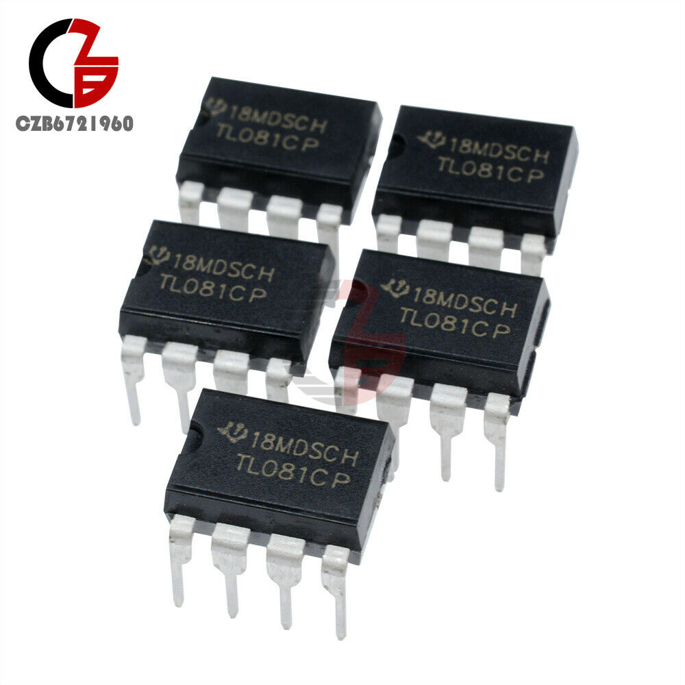 10PCS TL081 TL081CP TI IC JFET Input Operational Amplifiers DIP-8