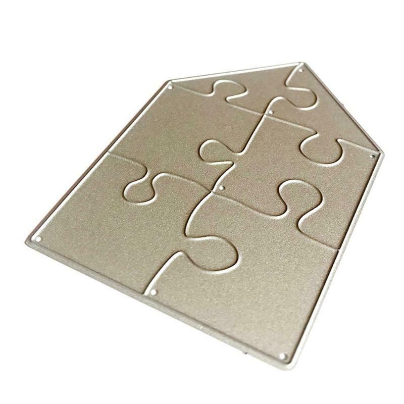 Trapezoid 6-Piece Puzzle Carbon Steel Cutting Dies DIY Scrapbooking Photo Album