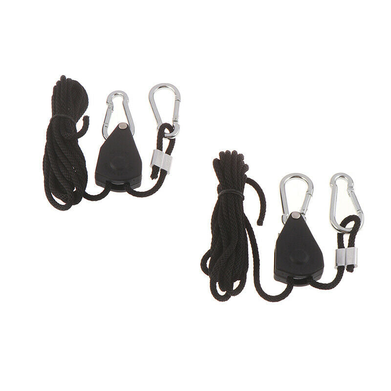 2Pcs 1/8" Adjustable Grow Light Ratchet Rope Hanger For Grow Light Fixtur.l8