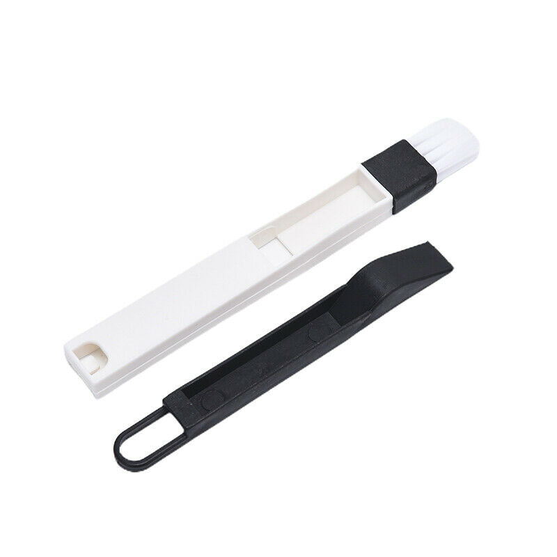 2IN1 Window Door Tracks Groove Clean Brush Dustpan Crevice Keyboard Bru.l8