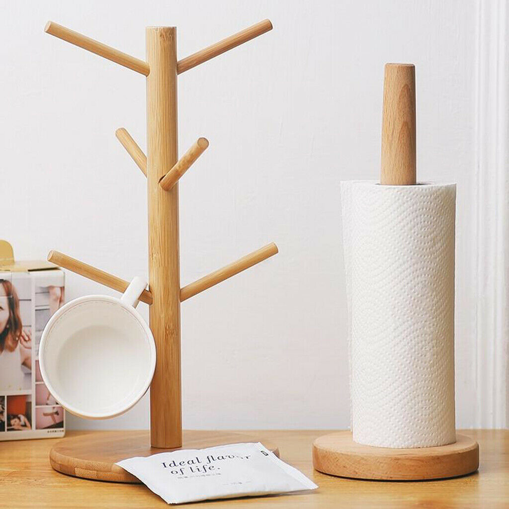 Storage Rack Wooden Creative Tree Branch Cups Holder for Teacups Coffee Cups
