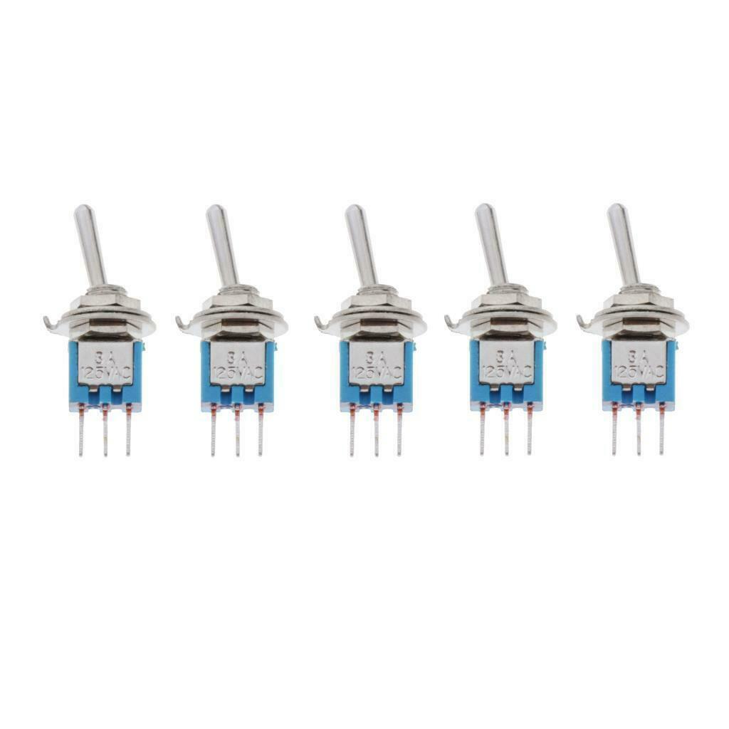 5x 3PDT Toggle Switch Momentary Rocker Switches Motor Dashboard Accessory