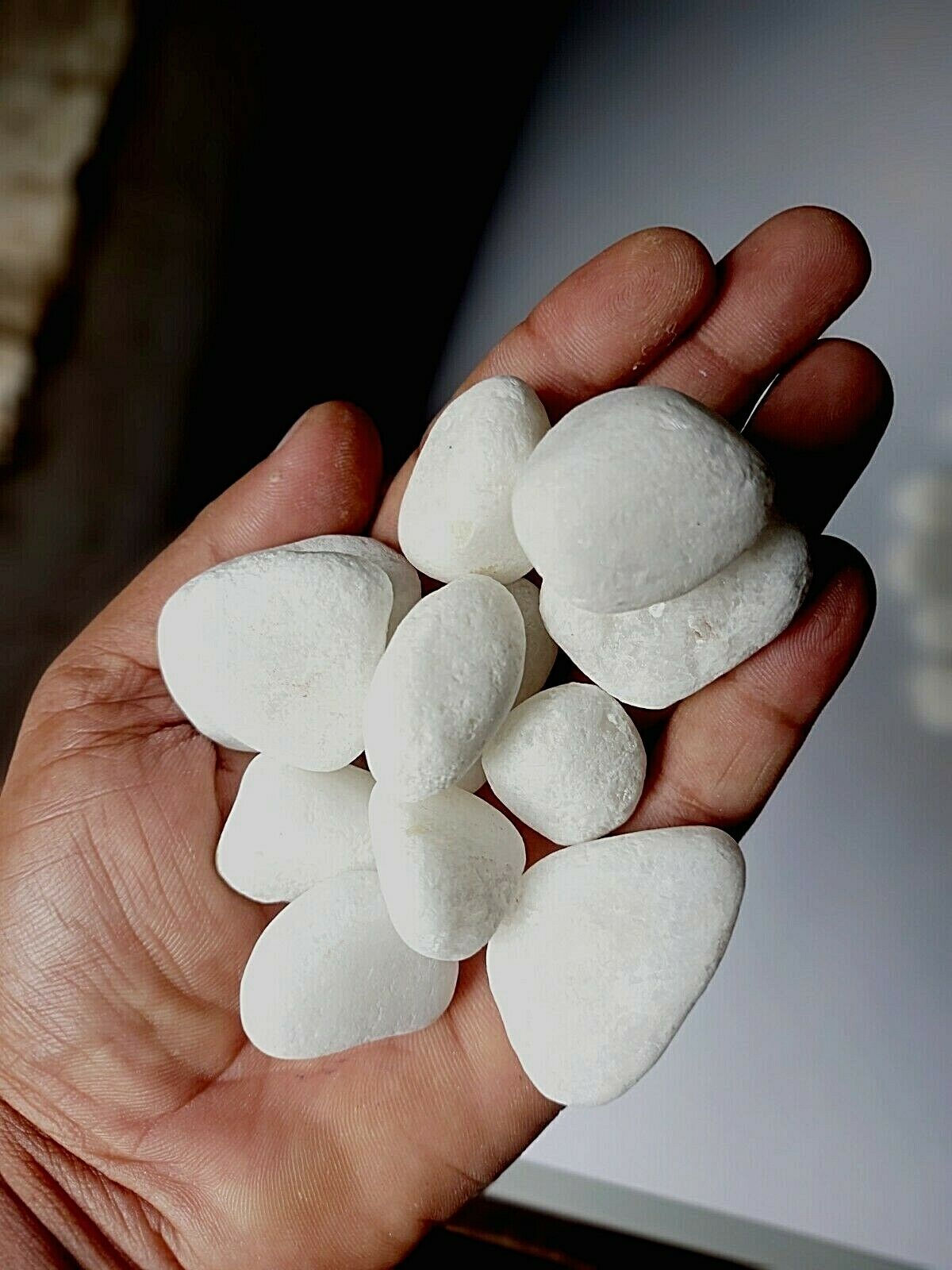 natural aquarium white pebbles gravel stones fish tank decorations 500g/1Lbs