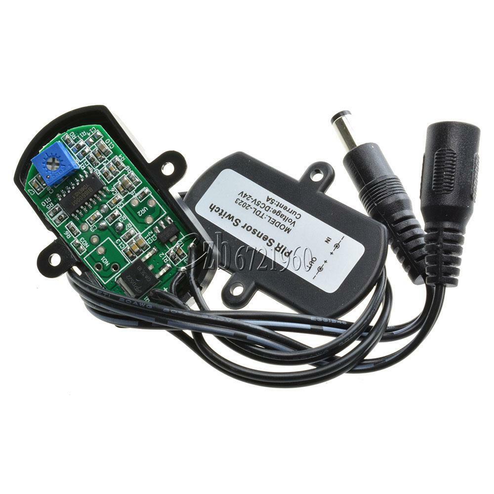 LED DC5-24V 5A Strip Automatic MINI PIR Infrared Motion Sensor Detector Switch