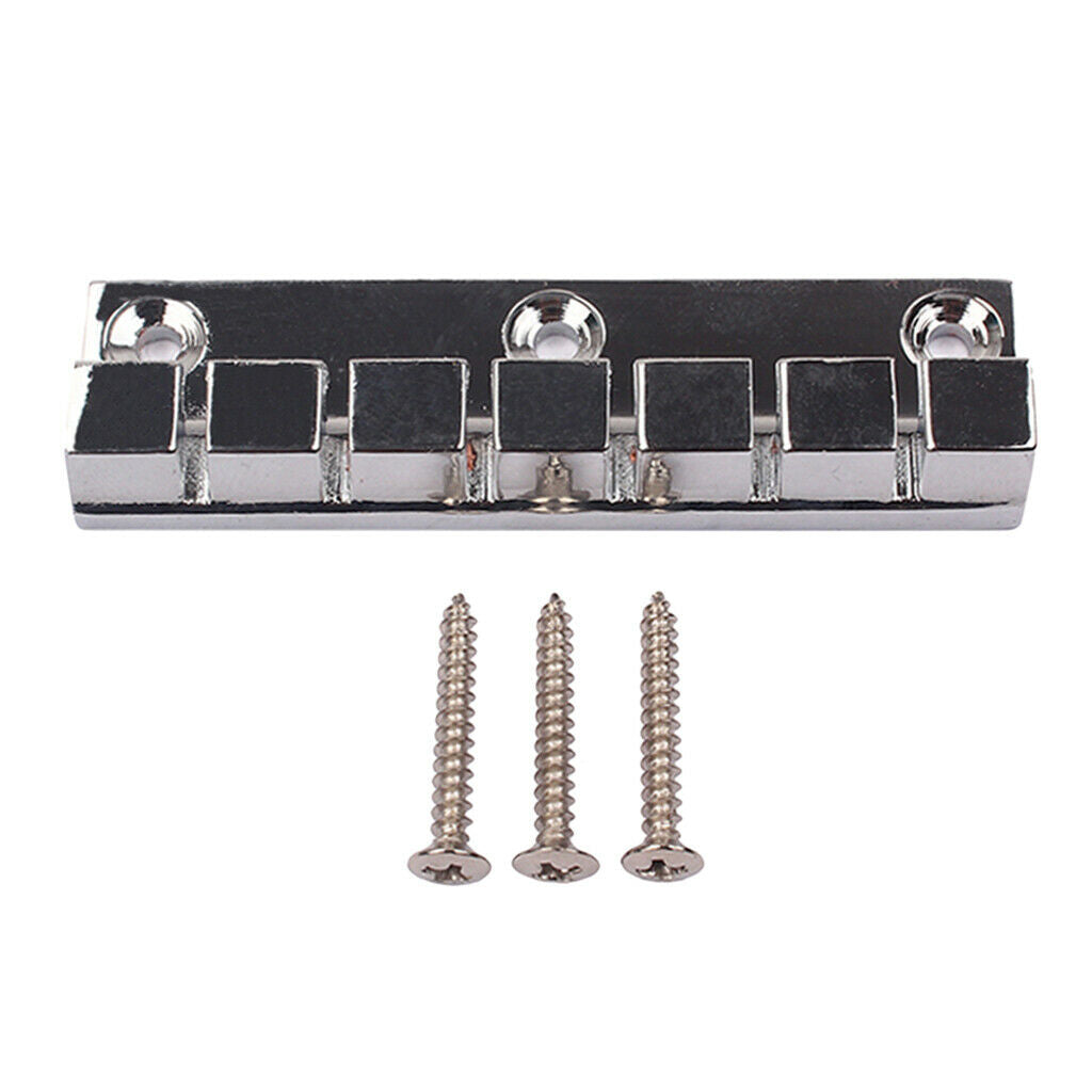 Chrome Finish 6-string Stop Bar Tailpiece with