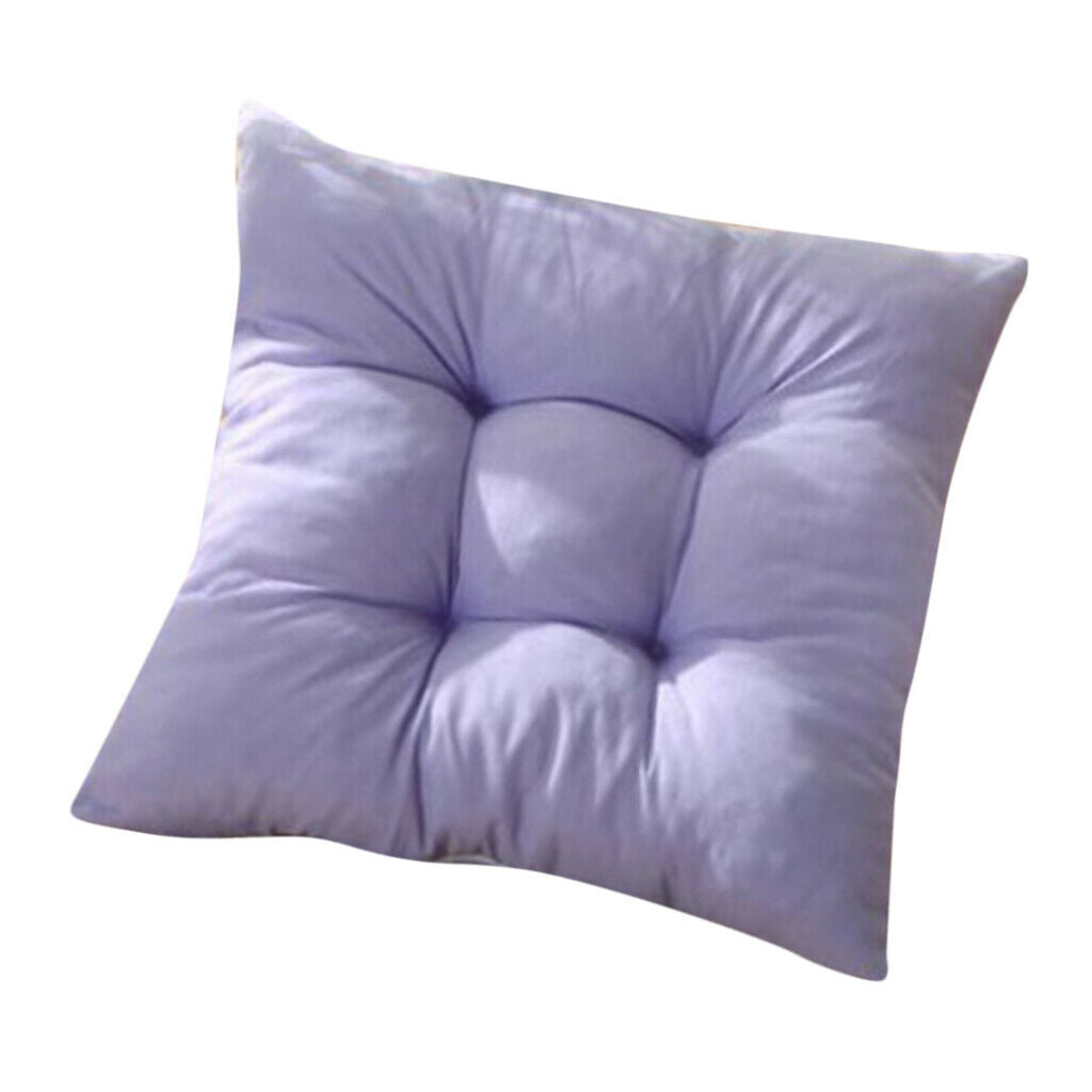 Square Chair Cushion Cushion Pillow for Home Office 40x40cm Light Purple