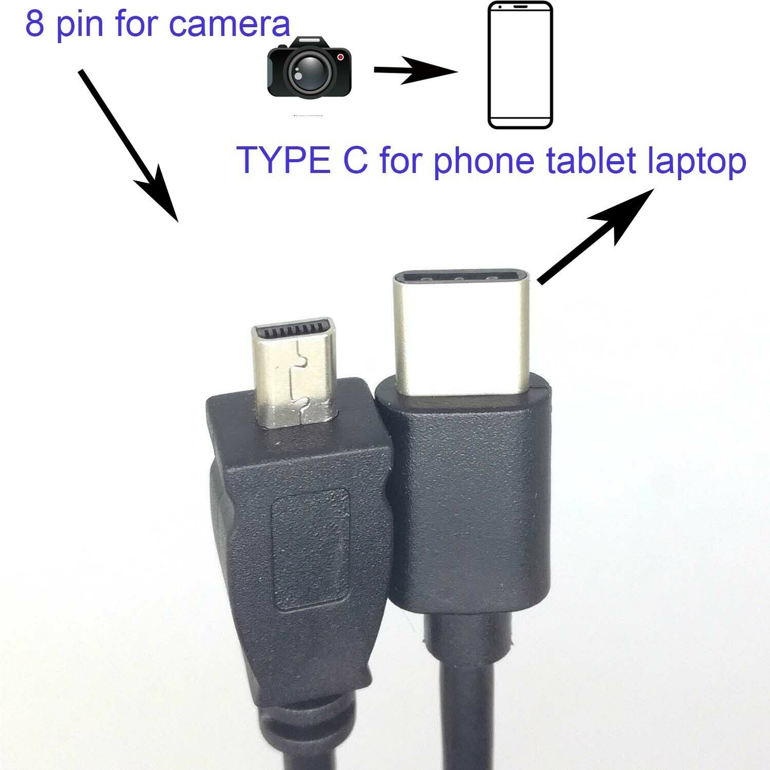 TYPE C OTG CABLE FOR NIKON Coolpix L320 L30 L29 L28 L27 L24 L20 L120 L100