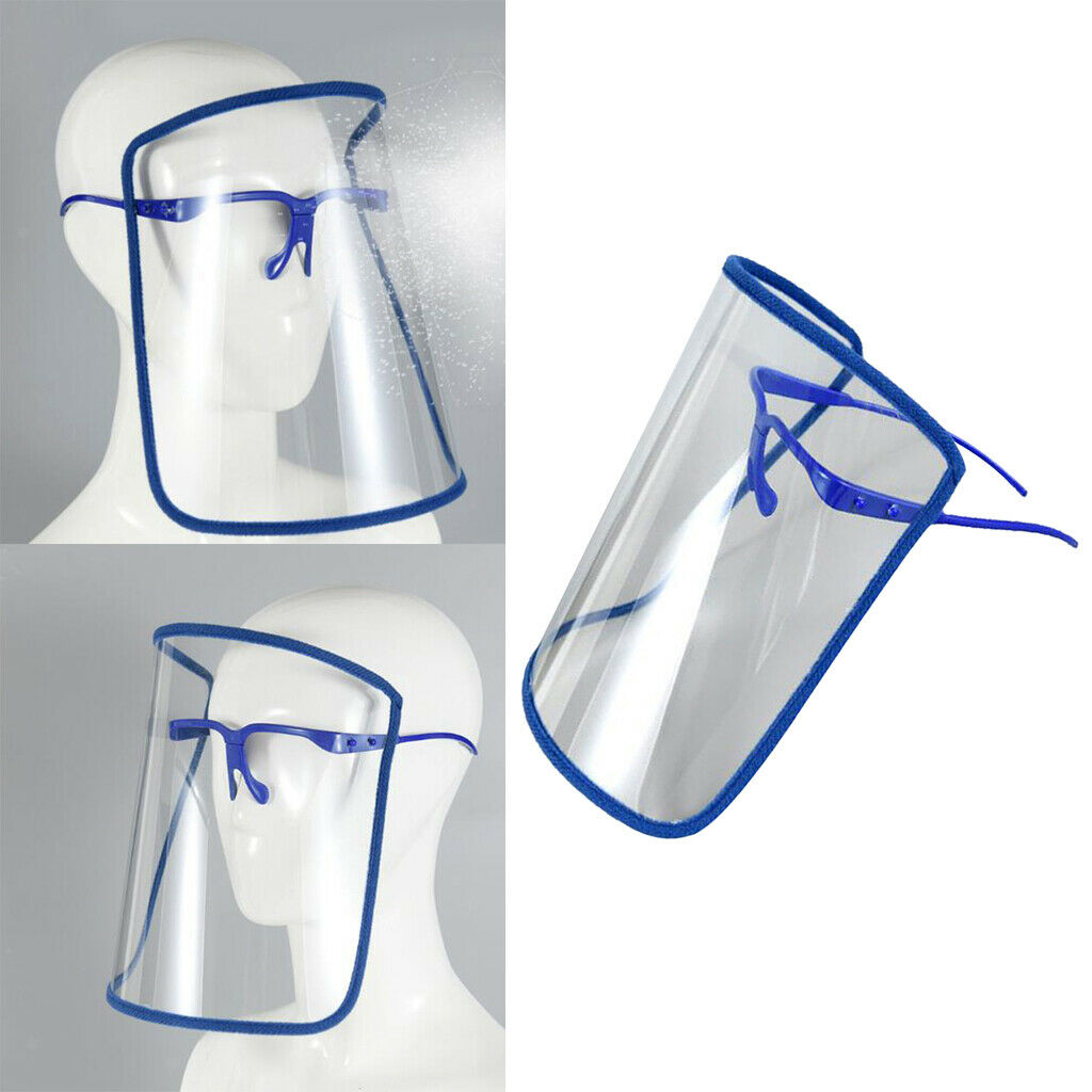 5Pcs Clear Full Face Shield Guard Goggles Visor   Protector Washable