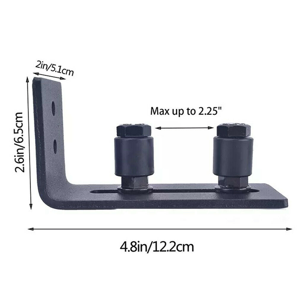 Steel Sliding Barn Door Guide Roller Stopper Durable Accessories Smoothly