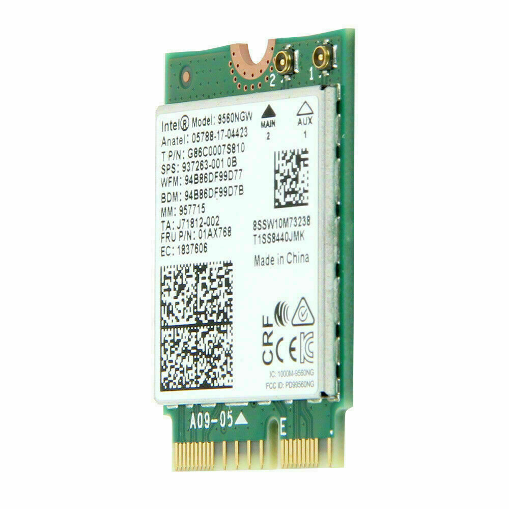 Intel Dual Band AC 9560 9560NGW NGFF 1.73Gbps BT5.0 Wireless \ M.2 Wifi V6Y1