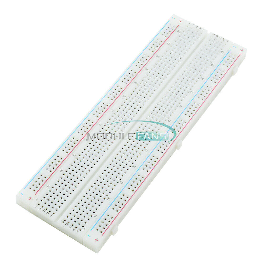 2PCS MB102 Solderless Breadboard 830 Points 2 Buses PCS Bread Board Test Circuit