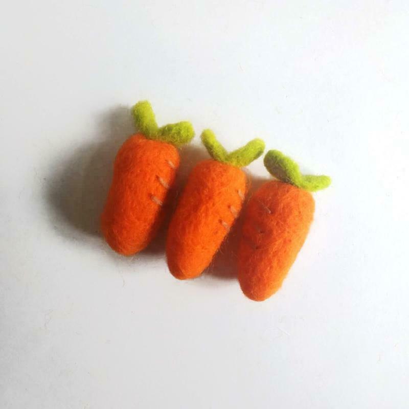 Newborn Photography Felt Carrot Shape Props Baby Girl Boy Photo Tool Handmade