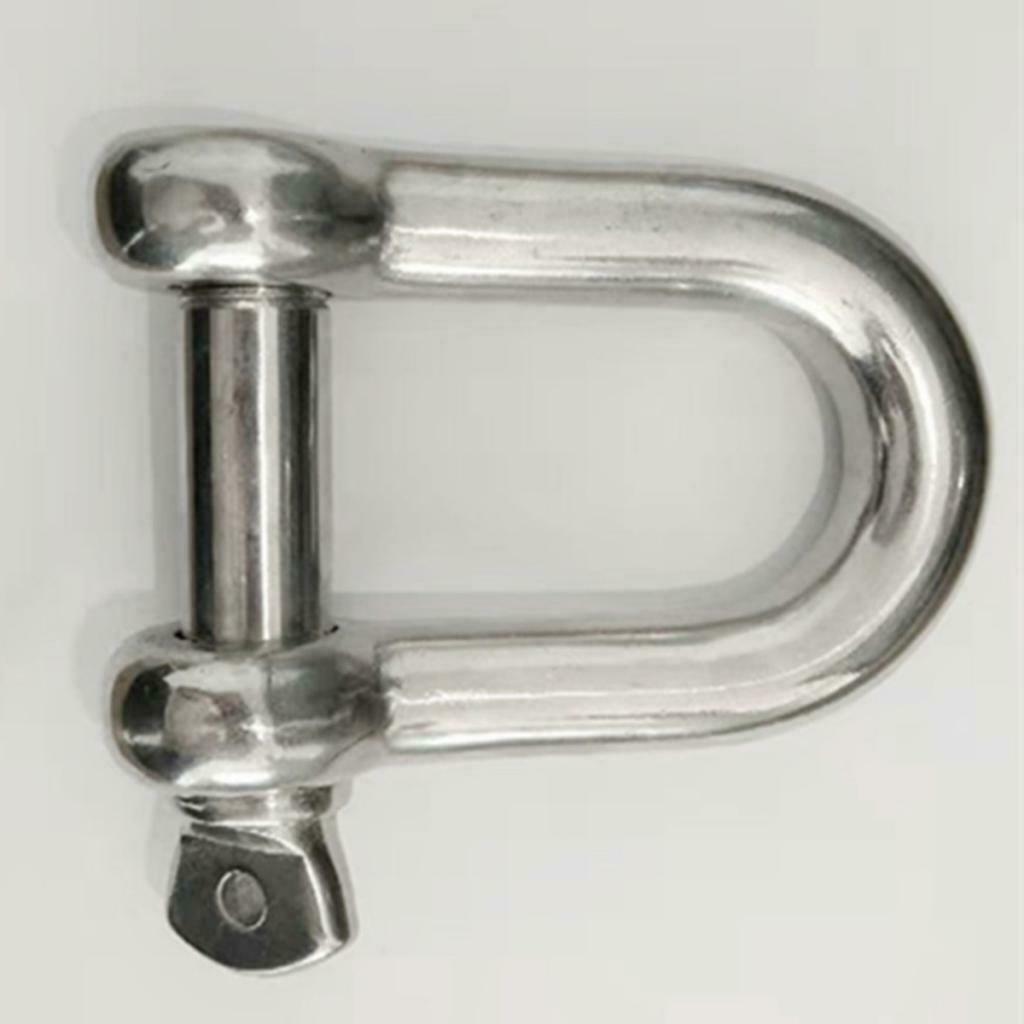 14MM Lifting Towing Bow D Shackle Buckle D-Ring Anti-rust For Mairne Boat RV