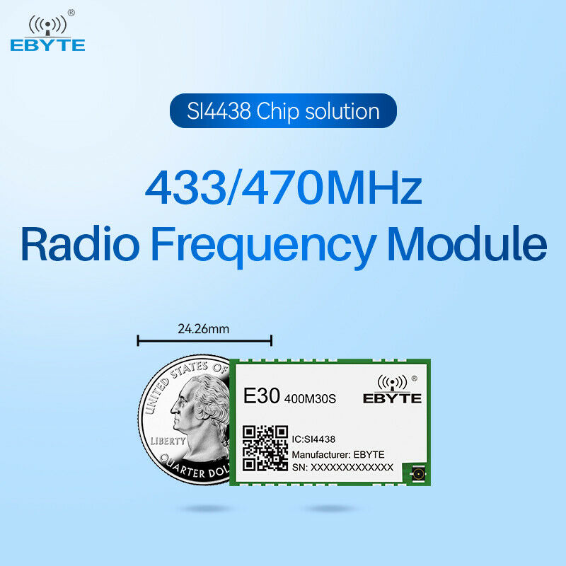 SI4438 RF Chip SPI SMD Hardware Module Half Duplex Transparent Transmission