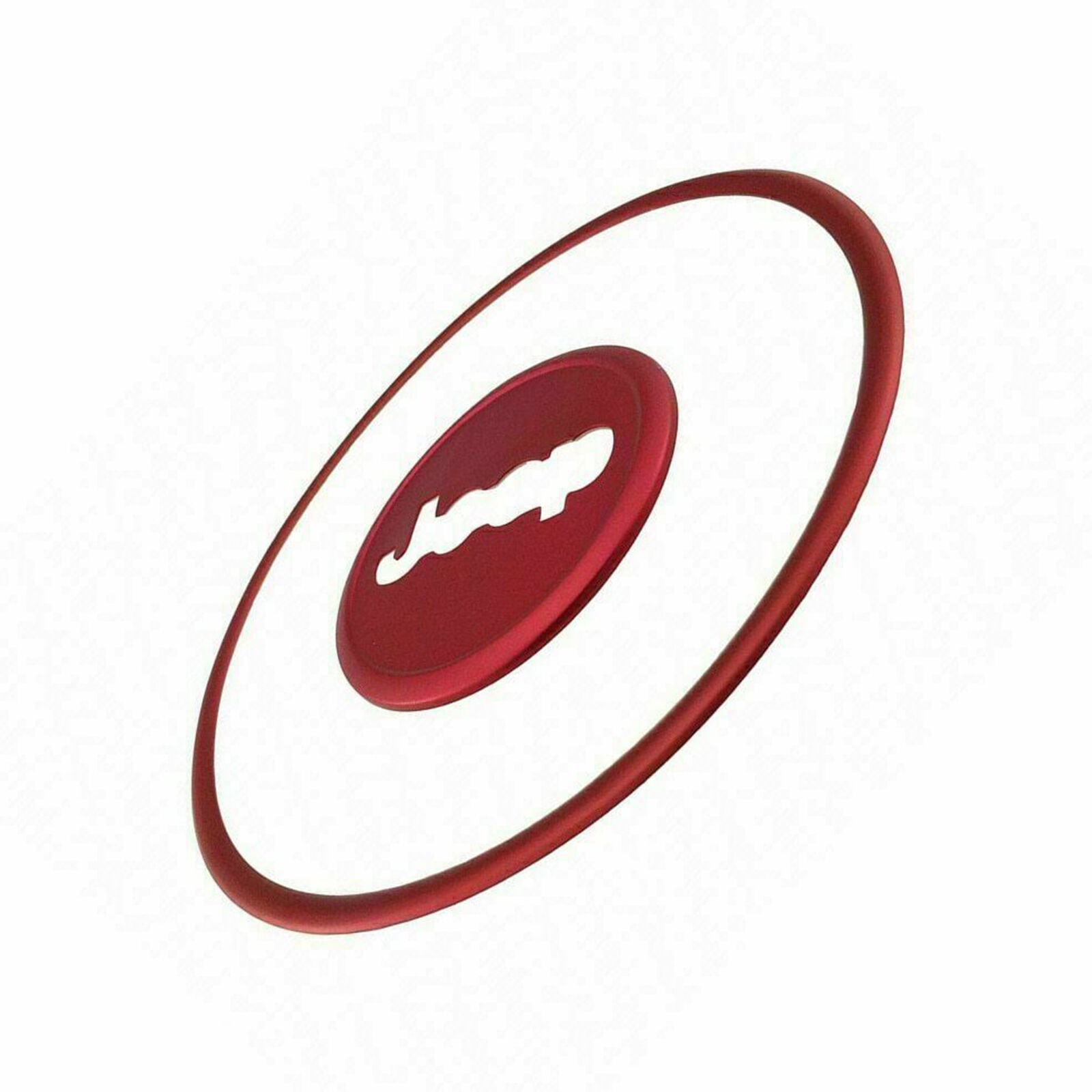 Car Steering Wheel Center Trim Bezel For 11-17 Jeep Wrangler Compass Patriot Red