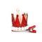 Child Baby Girl Crown Party Alligator Hair Barrette Clip Hairpin - Red sequins